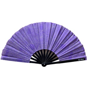 Bluegrass Hand Fan Purple Large