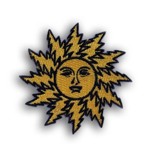 Dead Orange Sunshine Sun Bolt Patch