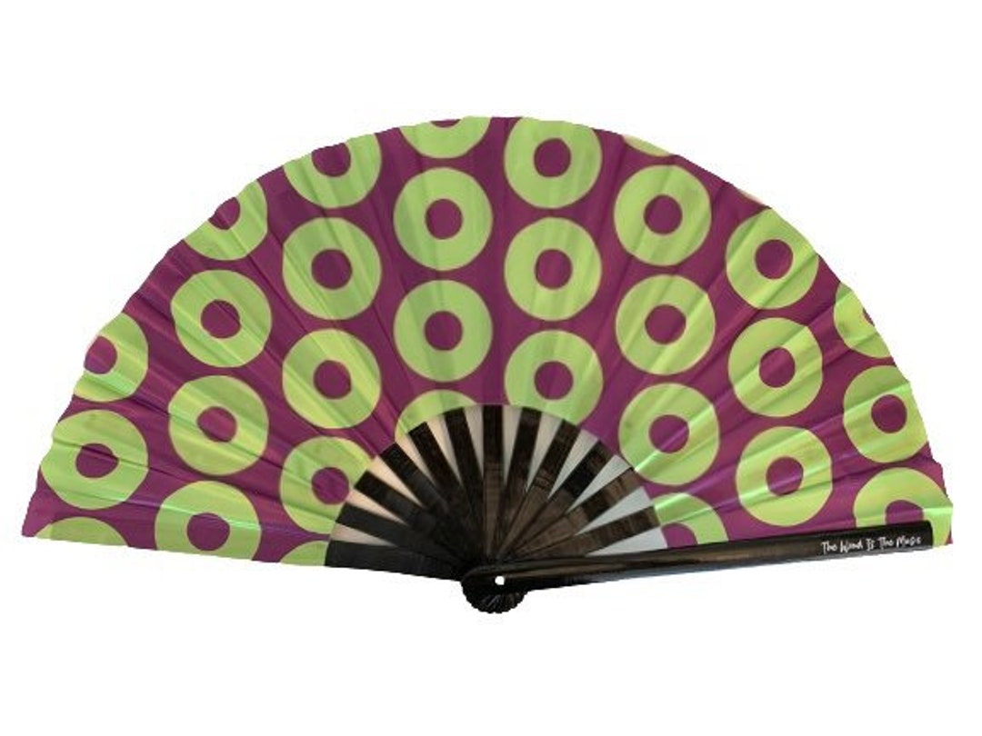 Phish Donut Large Hand Fan Clacker Green/purple Etsy