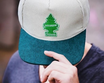 Telluride Tree Corduroy Hat - White/Green