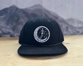 Ski Moon Corduroy Hat - Black