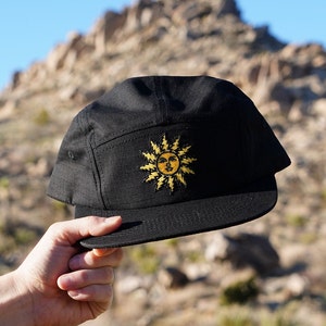 Orange Sunshine Bolt Camp Hat