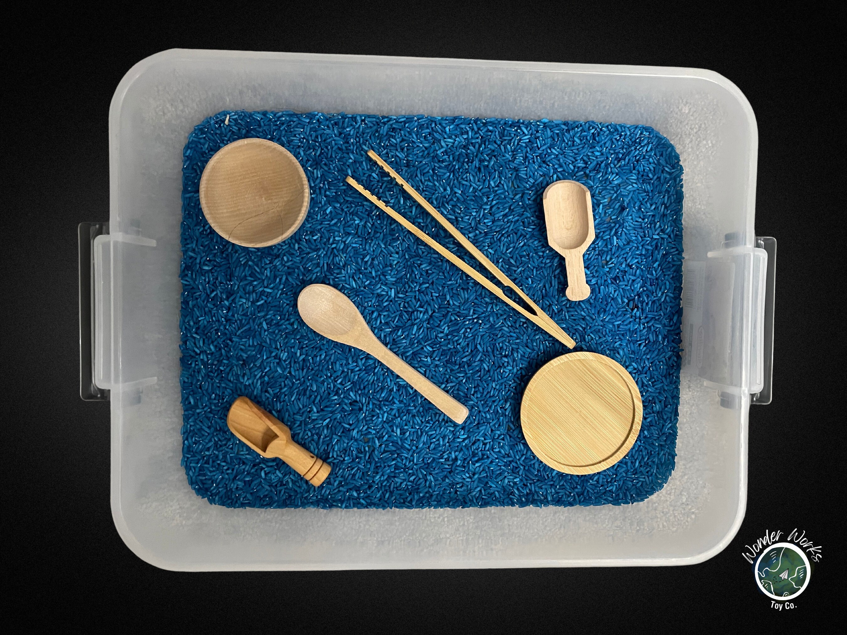 Sensory Bin Tool Set 6 Piece Montessori Wooden Tools Set Etsy