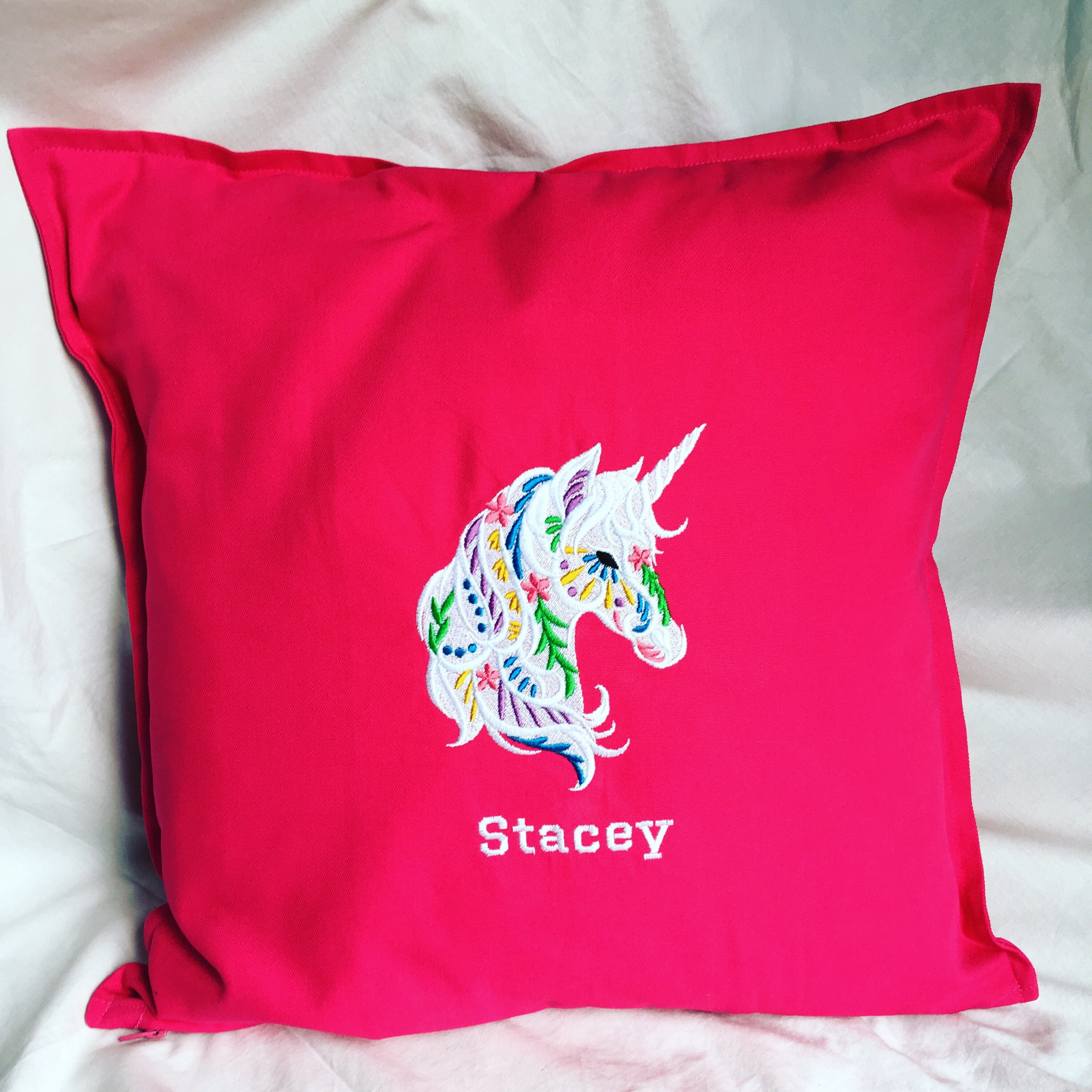 Personalised Unicorn Cushion Personalised Cushion Unicorn Etsy