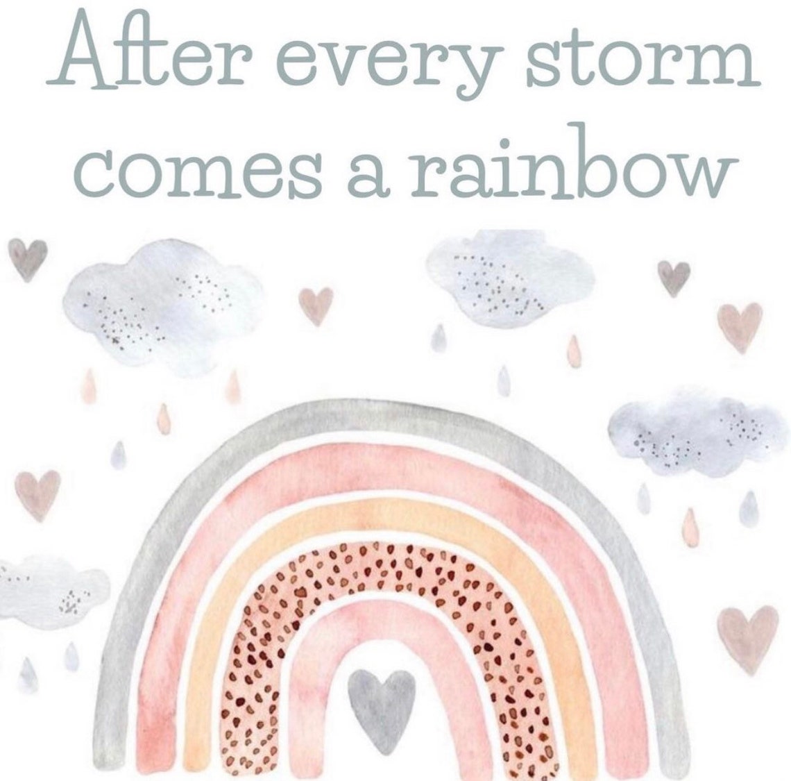 After Every Storm Comes A Rainbow Fridge Etsy