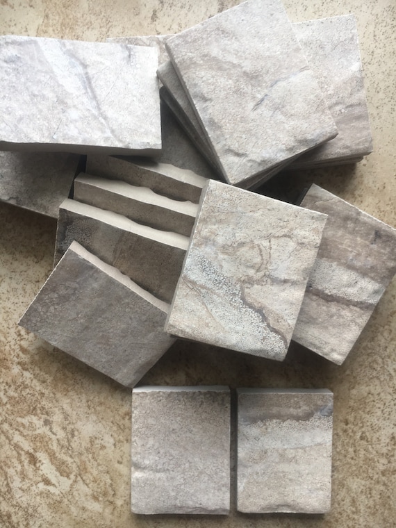 Mosaic Tile Supplies Set Of 20 Tan Ceramic Pieces
