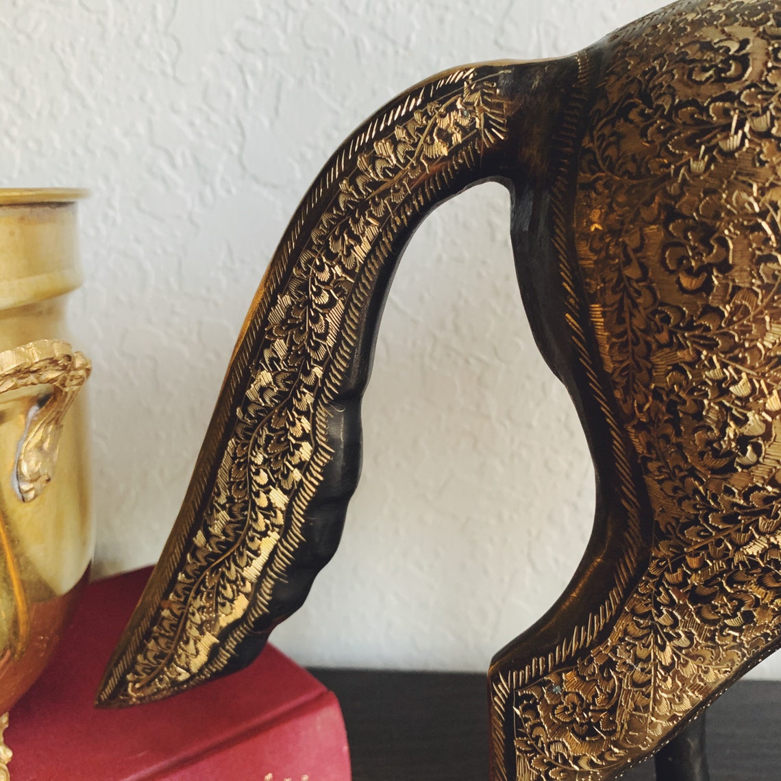 vintage brass horse statue