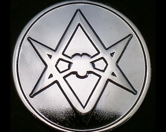 Thelema Unicursal Hexagram Sigil Lapel Pin