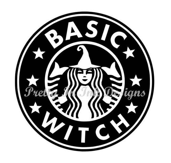 Download Basic Witch Starbucks Like Decal | Etsy