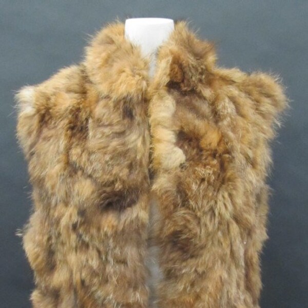 size large xlarge Handmade Canadian GOLDEN BLACK COYOTE fur Viking Vest garb vest