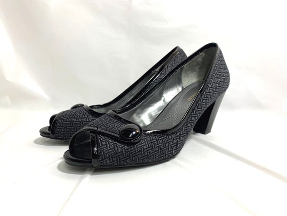 HERRINGBONE Black PATENT LEATHER womens size 8.5 … - image 9