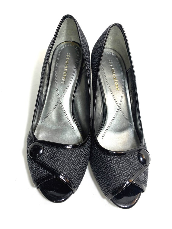 HERRINGBONE Black PATENT LEATHER womens size 8.5 … - image 6