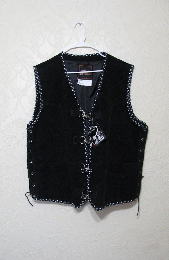 Ren Faire 3x vest New men Quality Suede Leather Ve