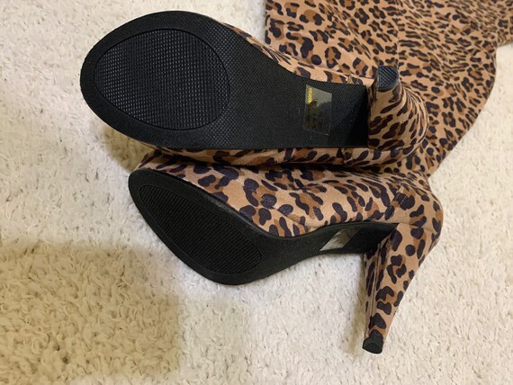 34 inch tall Thigh High New CHEETAH PRINT Boots women… - Gem