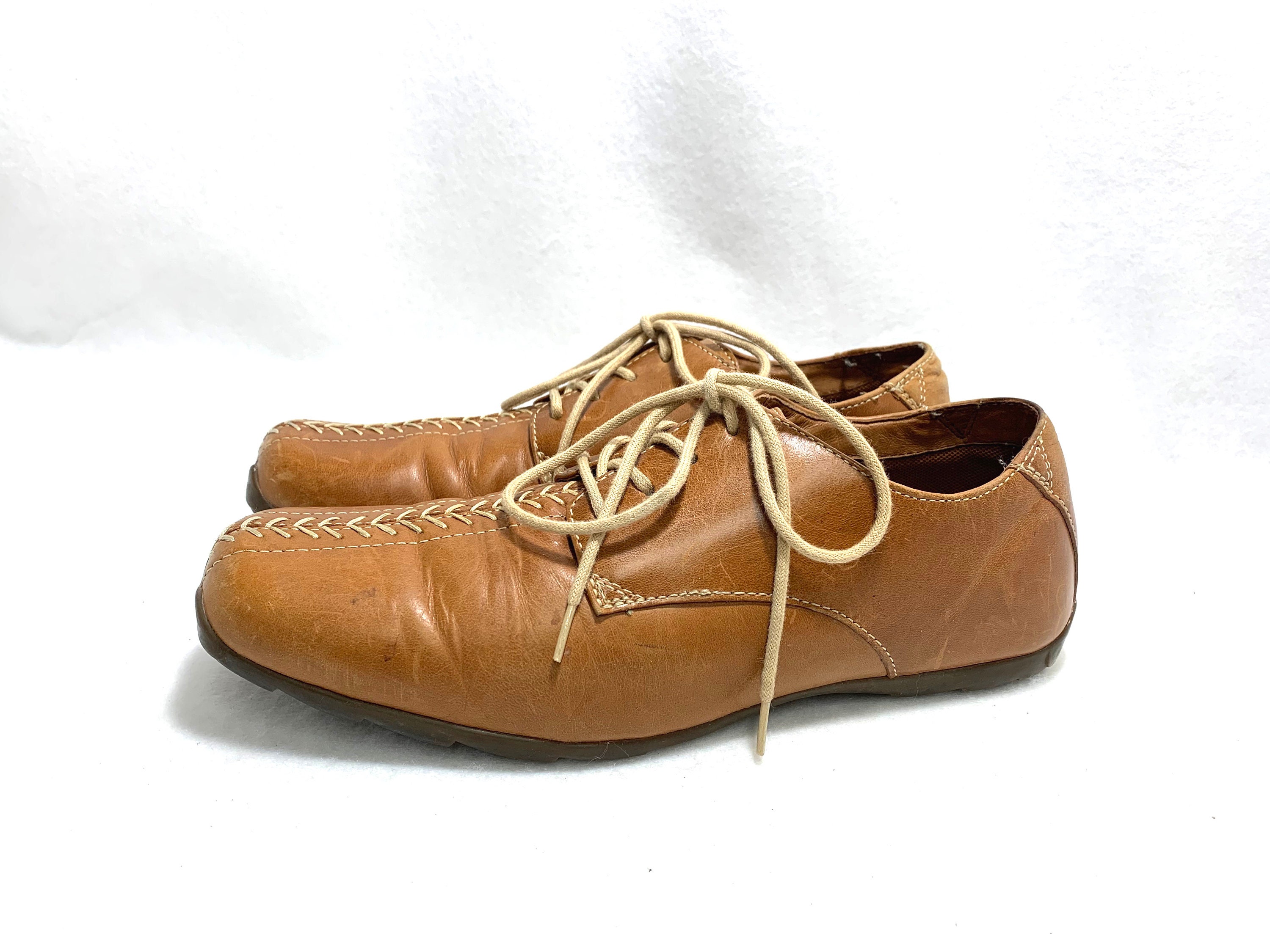 90's Mens Size 8.5 VINTAGE ROCKET DOG Shoes Rust Color Leather
