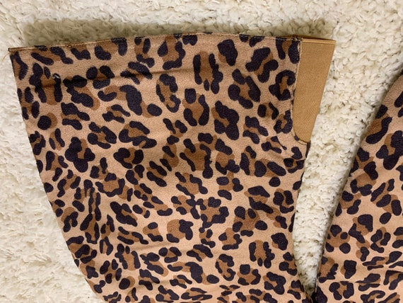 34 inch tall Thigh High New CHEETAH PRINT Boots women… - Gem