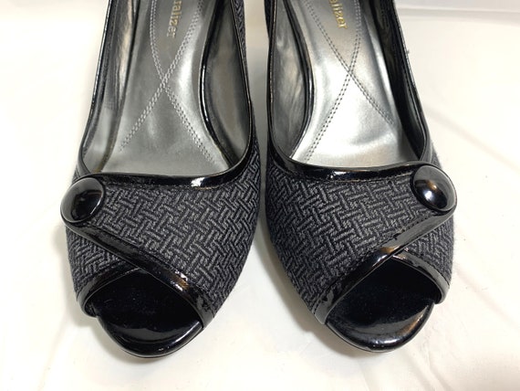 HERRINGBONE Black PATENT LEATHER womens size 8.5 … - image 1