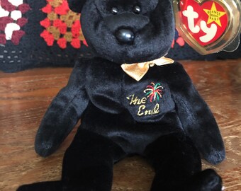 black the end beanie baby