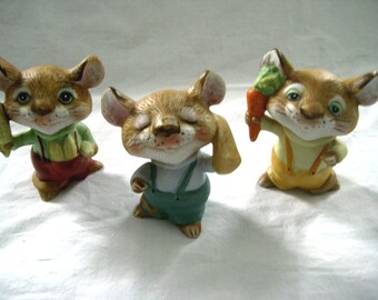 Mouse figurines | Etsy