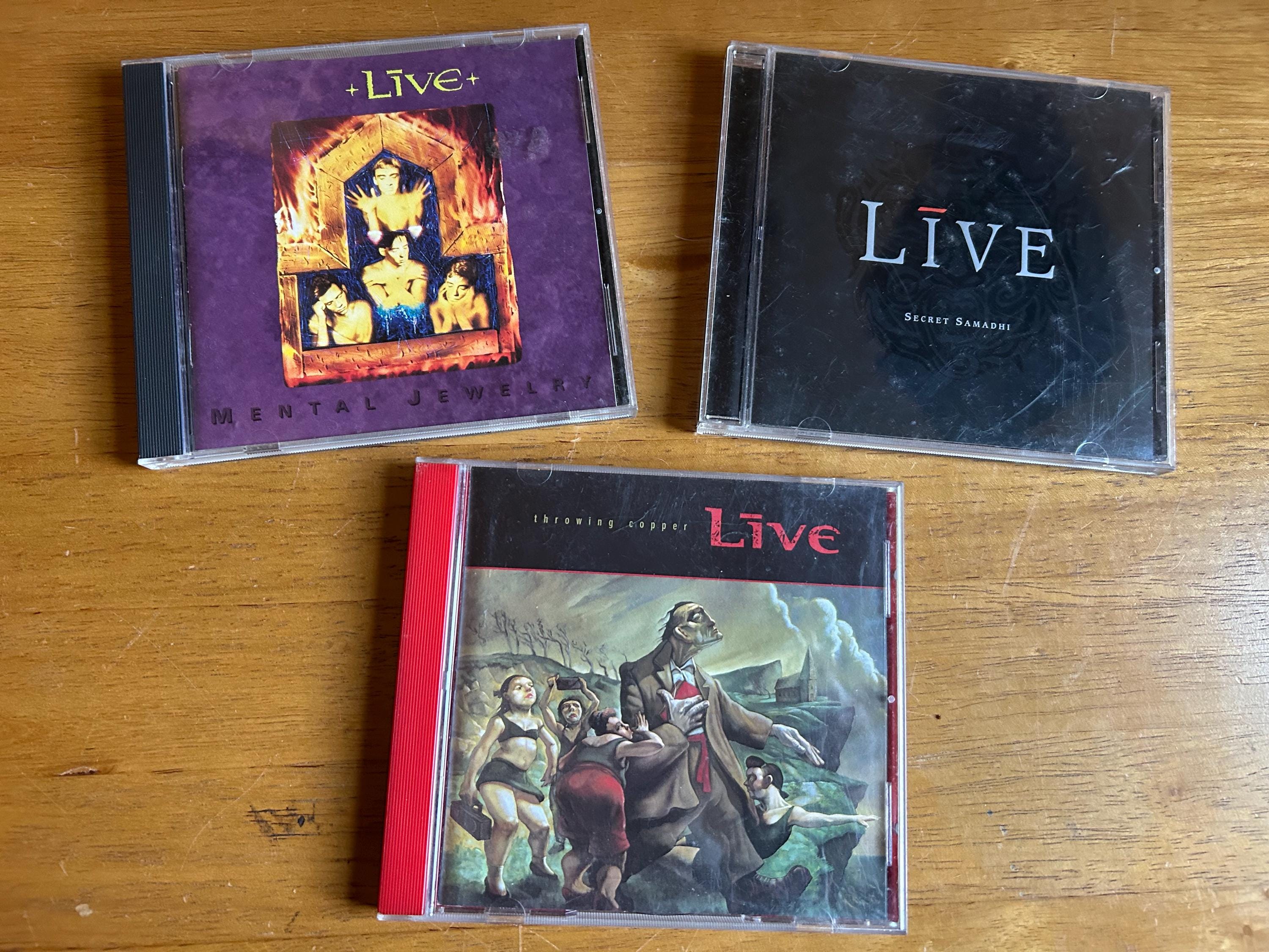 Live, Lot of 3 Cd's, Alternative Rock, Hard Rock, Mental Jewelry