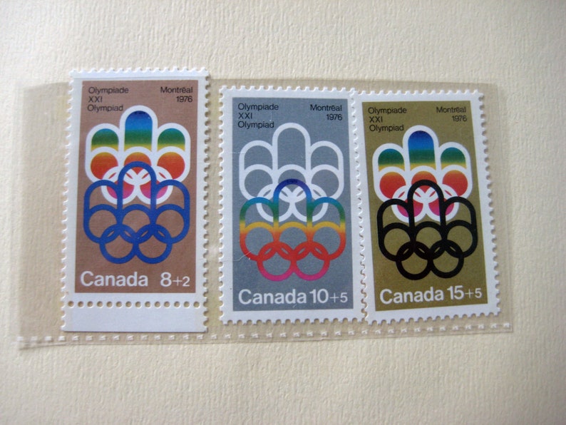 Olympic Stamp Souvenir Collection Vol. 1 Canadian Olympic Etsy
