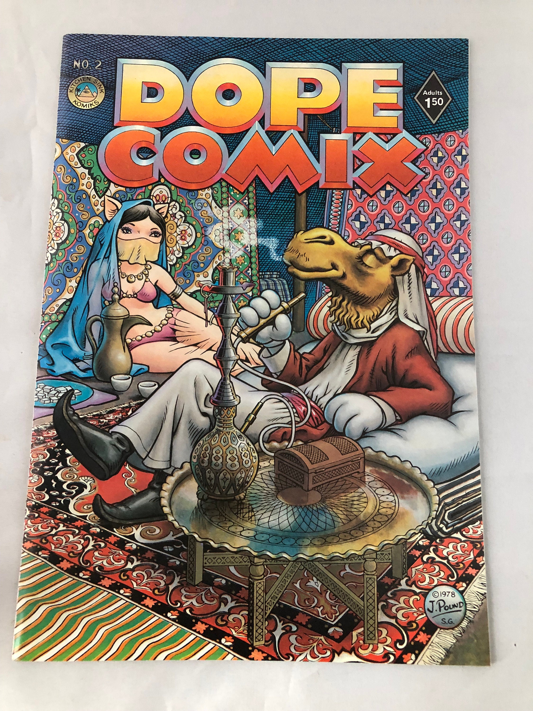 Dope Comix, 2, 1978, First Printing, Like New, Adult Comic Book, Rare Comics  - Etsy Finland
