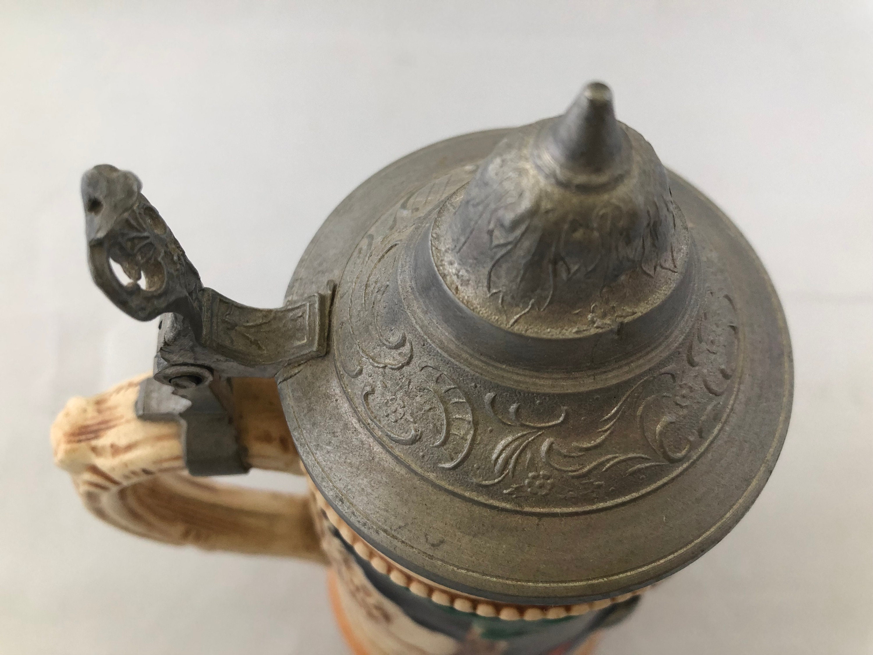 Beer Stein With Pewter Lid Made in West Germany Vintage Bar - Etsy