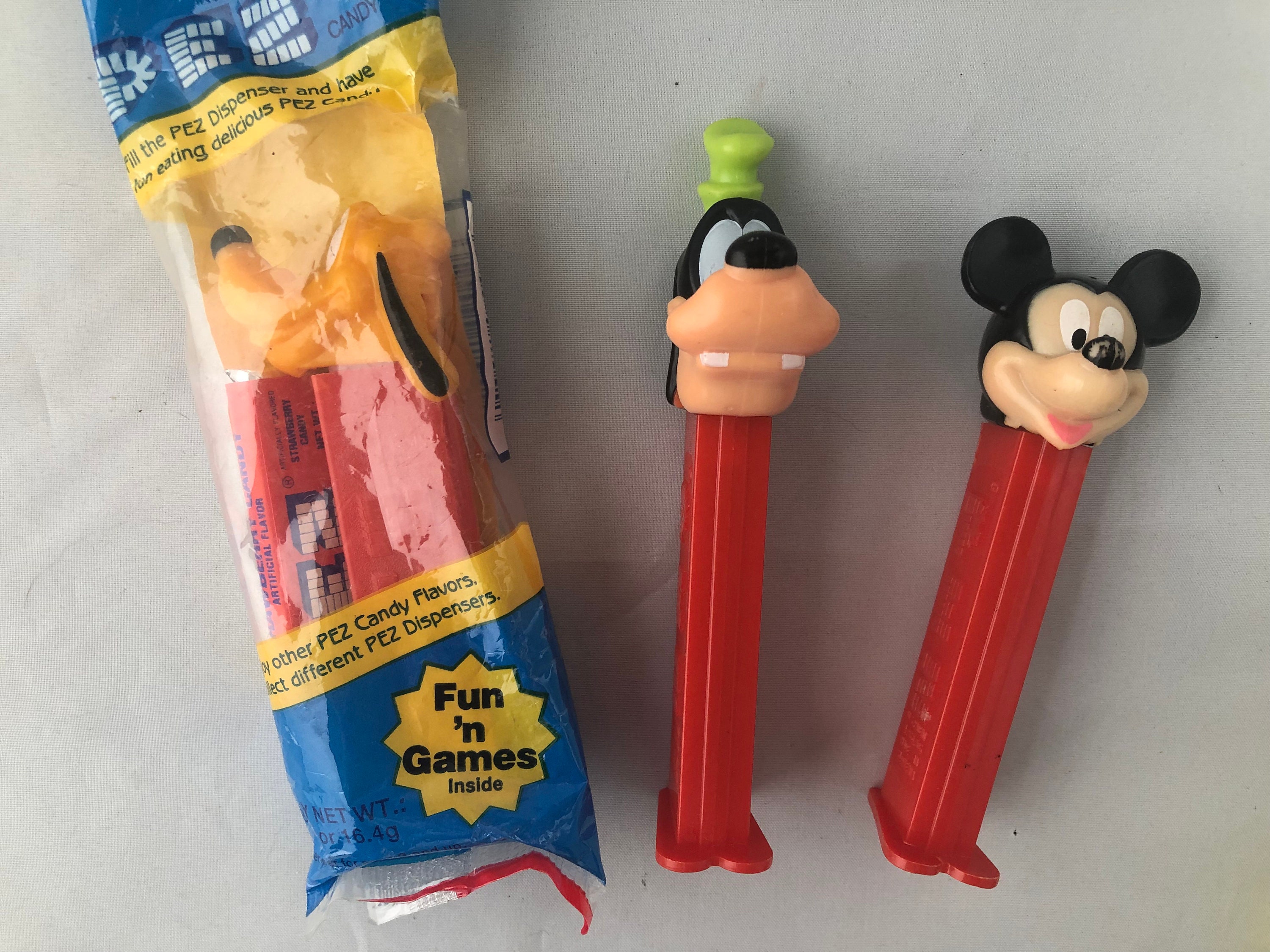 Disney Pez Dispensers, Pluto in Packaging, Goofy, Mickey Mouse - Etsy