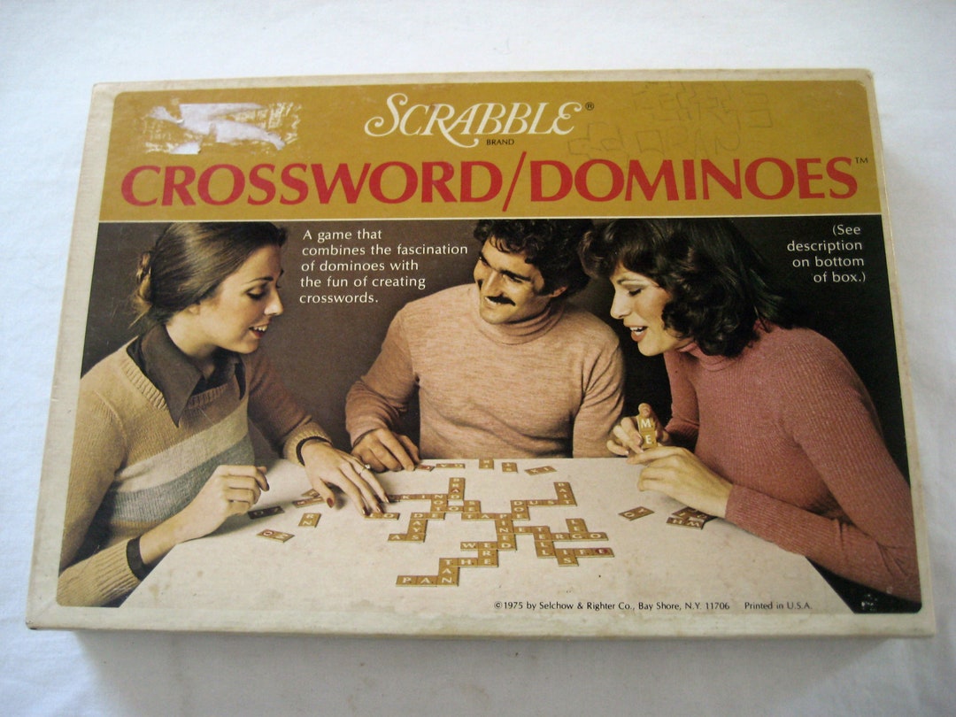 Scrabble Crossword Dominoes Game, 1975, Selchow & Righter Co., Vintage