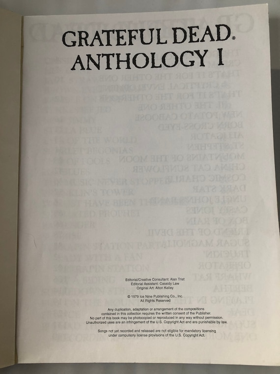 洋書 Grateful Dead Anthology II Grateful Dead Anthology II 洋書