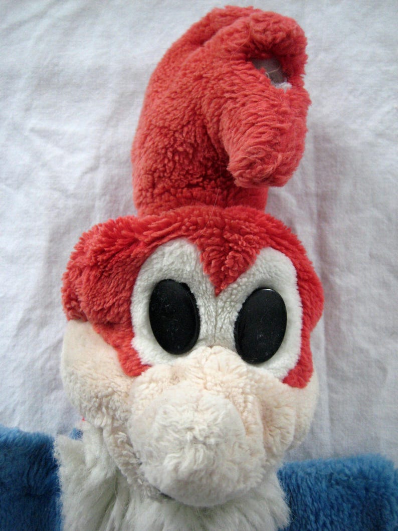 Woody Woodpecker Plush Hand Puppet Vintage Toy red white | Etsy