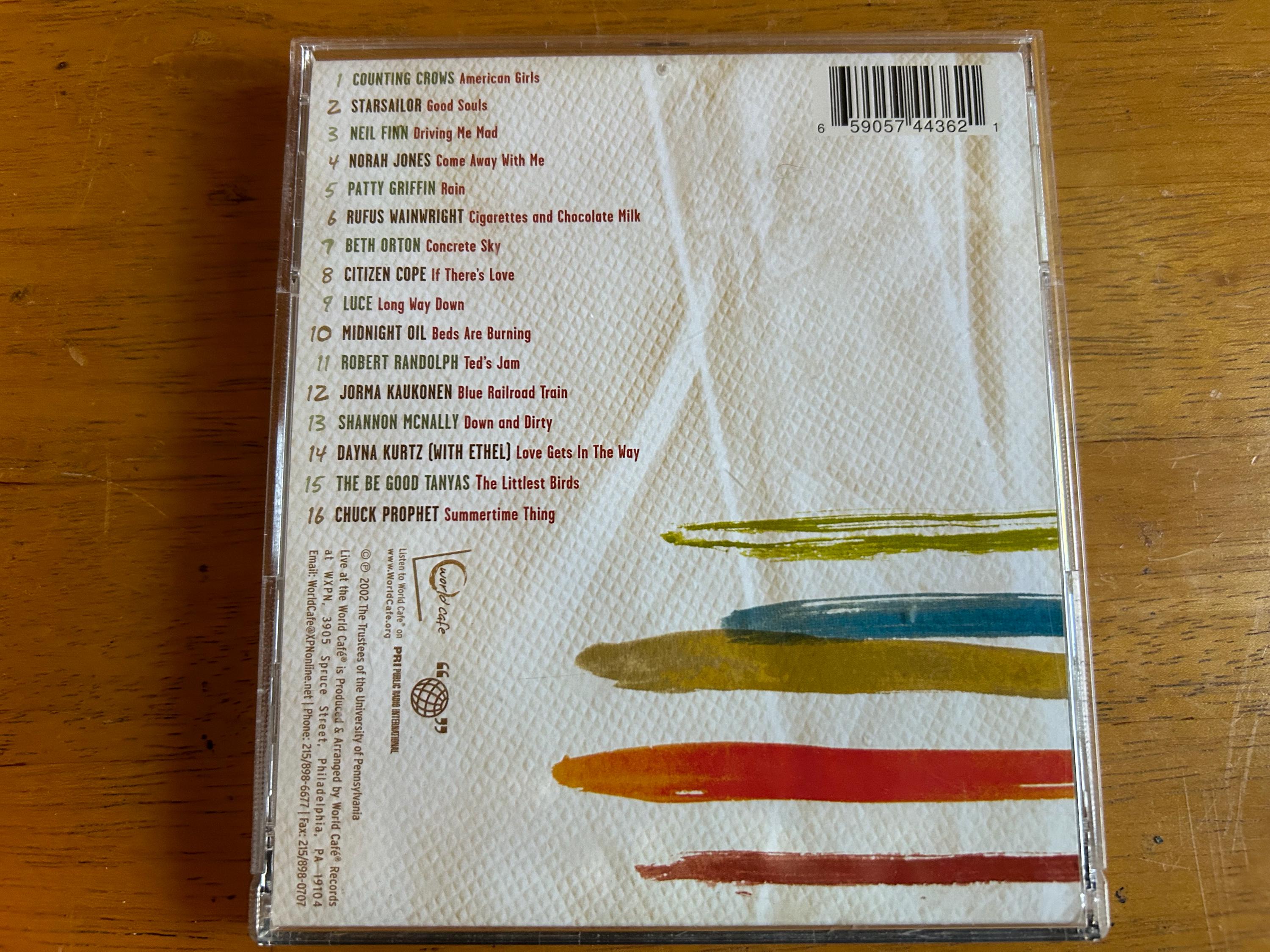 World Cafe, Live at the World Cafe, WXPN, NPR, 3 Cd's, 2002 - Etsy