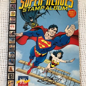 Super Heroes Stamp Album Comic Book, Celebrate The Century, USPS, Book 1, 1998