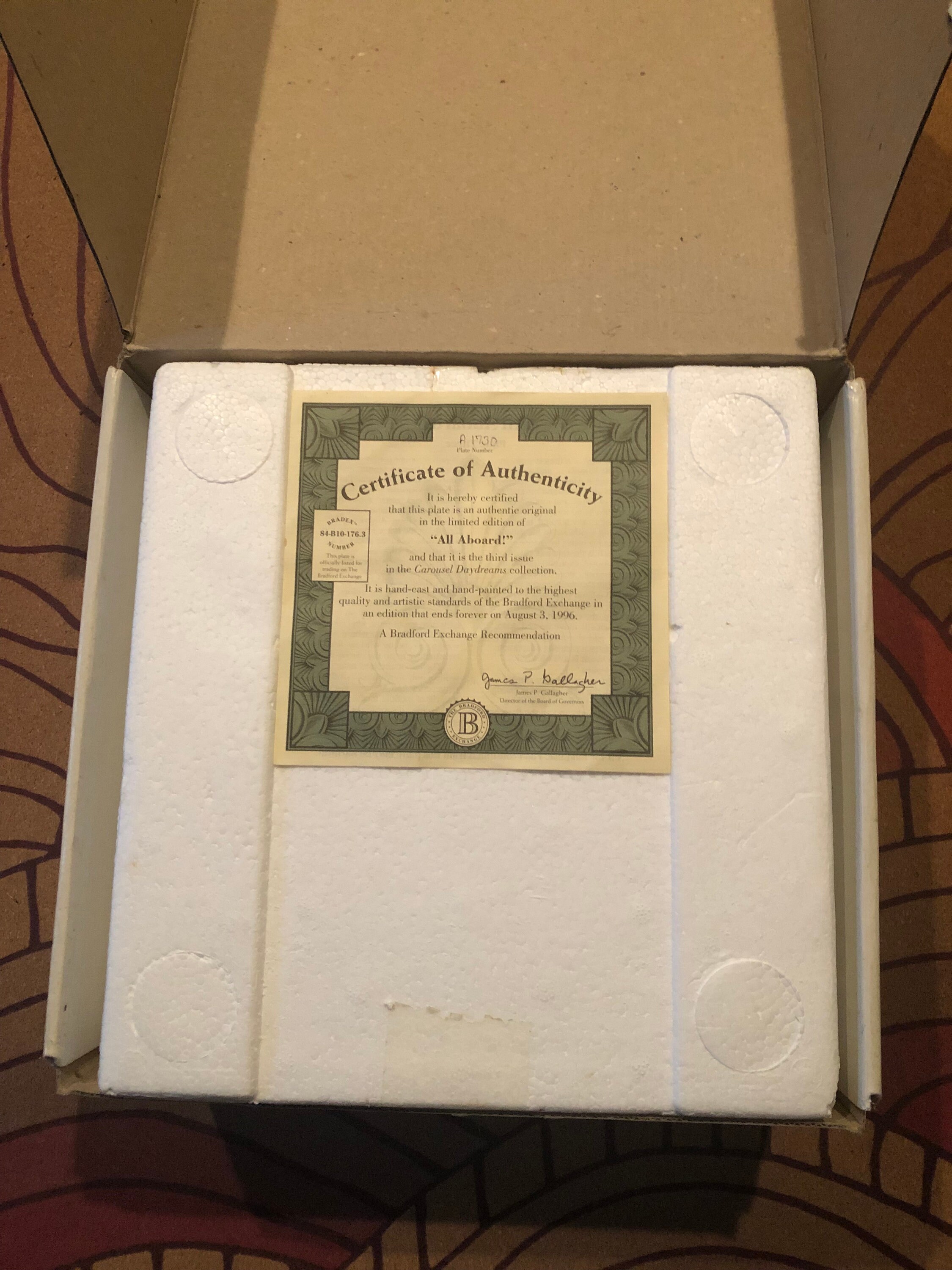 Bradford Exchange Carousel Daydreams Collection, Boy on Horse