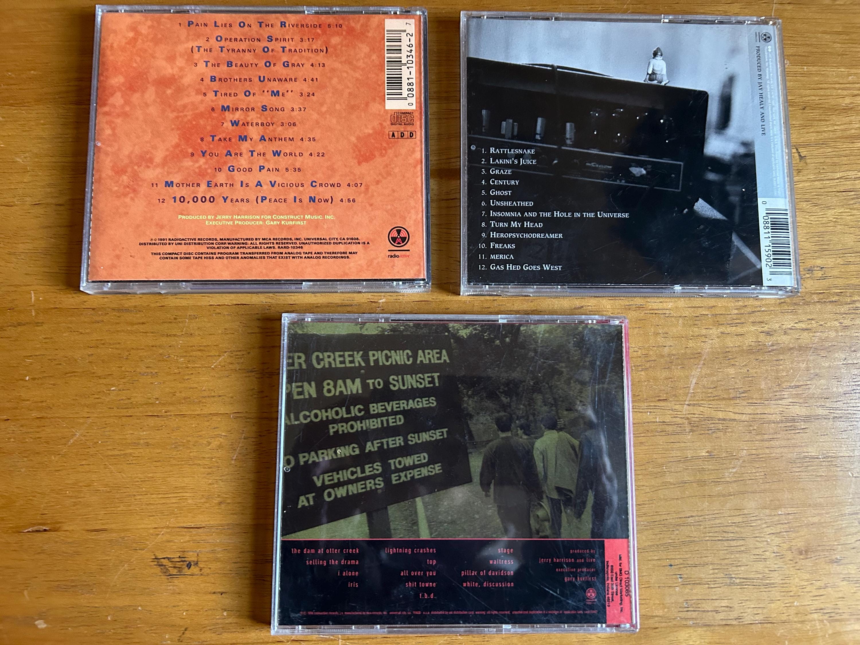 Live, Lot of 3 Cd's, Alternative Rock, Hard Rock, Mental Jewelry