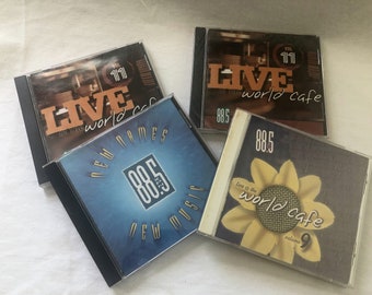 WXPN 88.5 Cd's, Set of Four Discs, 1999-2000, Live at the World