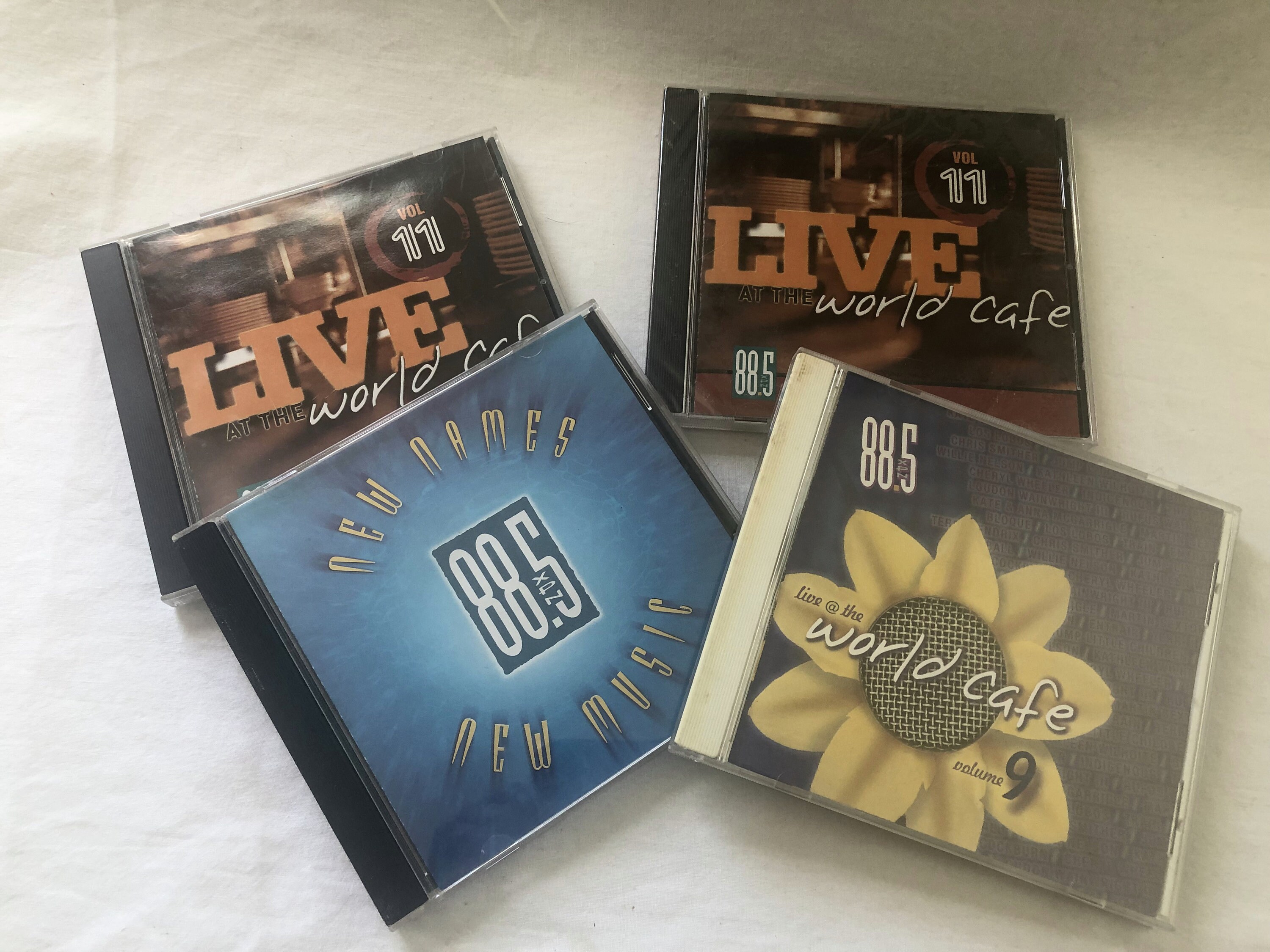 WXPN 88.5 Cd's, Set of Four Discs, 1999-2000, Live at the World