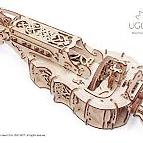 Ugears 3d Hurdy Gurdy Mechanical wooden puzzle model kit