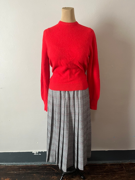 Vintage 1960s Pendleton Wool Skirt // Vintage Wool