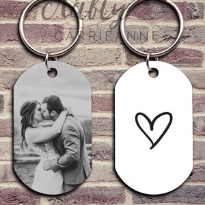 Custom Picture Keychain, Personalized Keychain Gift For Him, Birthday Gift For Her, Personalized Photo Keychain, Valentines Day Gift For Her