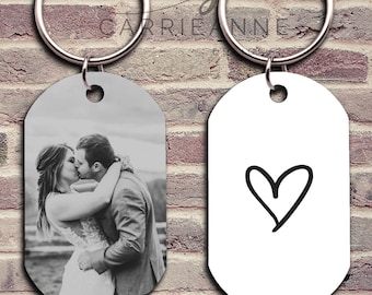 Custom Picture Keychain, Personalized Keychain Gift For Him, Birthday Gift For Her, Personalized Photo Keychain, Valentines Day Gift For Her
