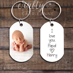 Keychain For Papa, Personalized Gifts For Grandpa, Fathers Day Grandpa Gift, Gifts For Dad, Photo Keychain Gifts For Men, Gift Ideas Grandpa