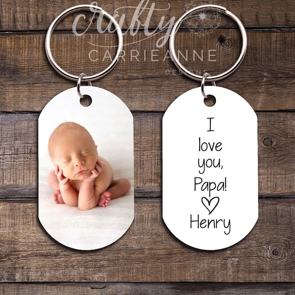 Keychain For Papa, Personalized Gifts For Grandpa, Fathers Day Grandpa Gift, Gifts For Dad, Photo Keychain Gifts For Men, Gift Ideas Grandpa