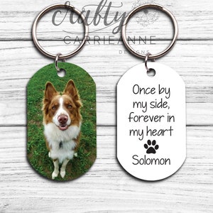 Dog Loss Gift, Pet Bereavement, Dog Picture Keychain, Personalized Photo Keychain, Pet Remembrance, Custom Pet Memorial Jewelry, Pet Loss