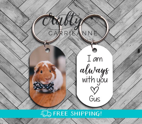 Loss of Hamster Memorial Pet Sympathy, Guinea Pig Loss Pet Memorial Gift, Hamster Pet Loss Keepsake, Pet Loss Gifts, Guinea Pig Pet Keychain