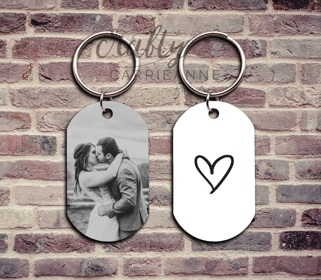 Custom Picture Keychain, Personalized Keychain Gift for Him, Birthday ...
