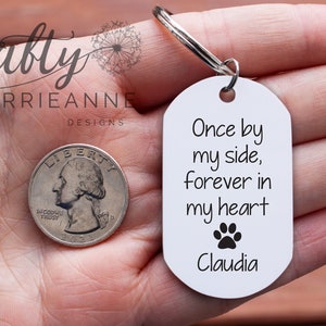 Forever In My Heart Dog Loss Gift, Personalized Dog Memorial, Pet Sympathy, Pet Remembrance Gift, Dog Photo Keychain, Dog Remembrance Gift image 8