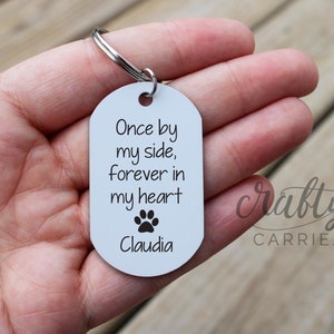 Forever In My Heart Dog Loss Gift, Personalized Dog Memorial, Pet Sympathy, Pet Remembrance Gift, Dog Photo Keychain, Dog Remembrance Gift image 4