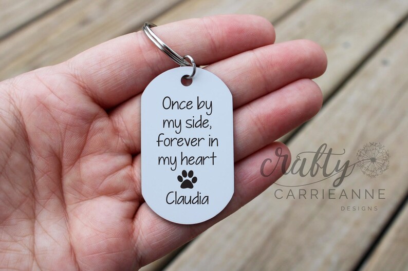 Forever In My Heart Dog Loss Gift, Personalized Dog Memorial, Pet Sympathy, Pet Remembrance Gift, Dog Photo Keychain, Dog Remembrance Gift image 4