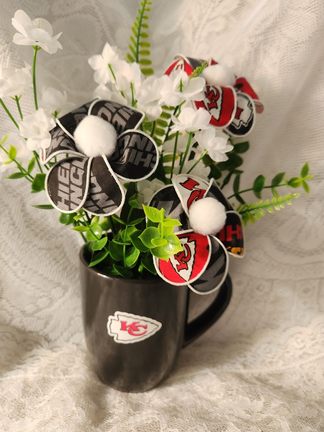 Kansas City Chiefs Floral Arrangement 2537 Etsy
